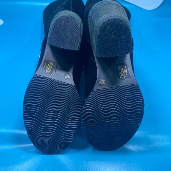 BCBGeneration Arena Black Suede Leather Boots 7B - Picture 4 of 15